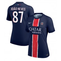 Koszulka piłkarska Paris Saint-Germain Joao Neves #87 Strój Domowy dla kobiety 2024-25 tanio Krótki Rękaw